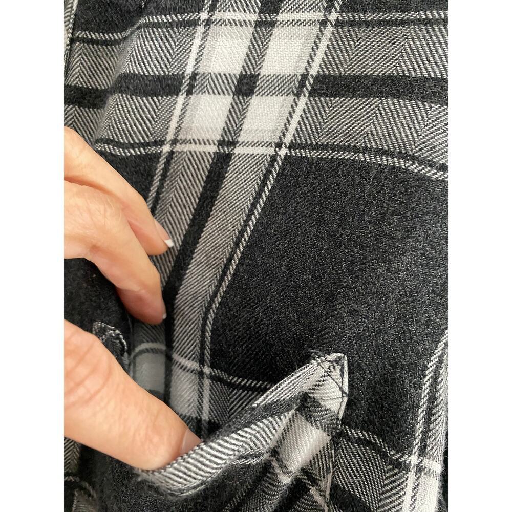 Rails‎ Women's Hunter Ash/Bone Plaid Check Soft Flannel Shirt Button Up Casual M - Picture 4 of 10